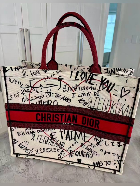 Dior Handbags - Christian Dior large Book tote bag